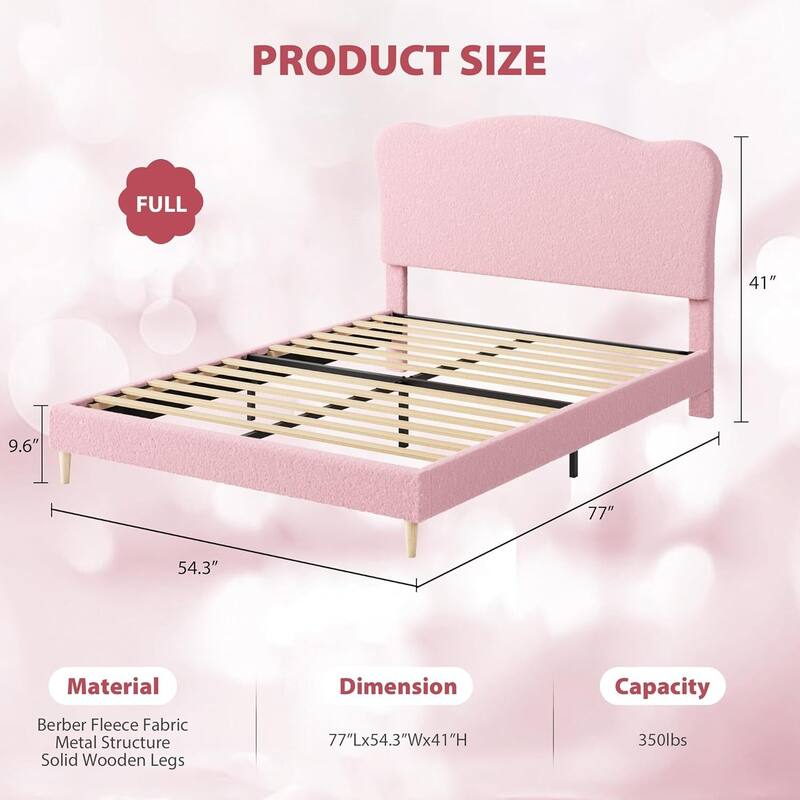 Upholstered Platform with Headboard