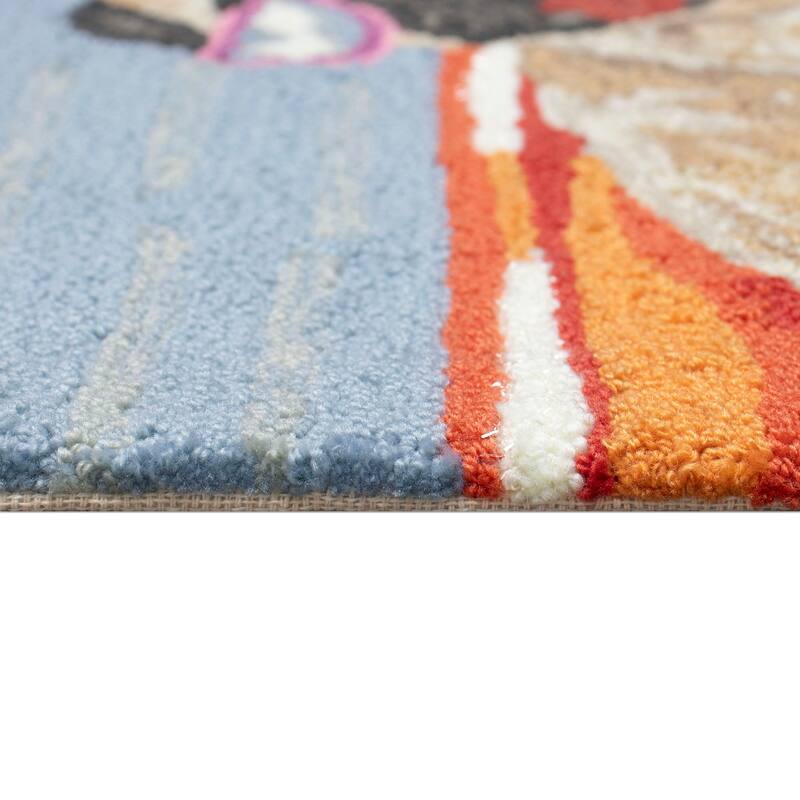 Liora Manne Frontporch Pool Party Pug Indoor/Outdoor Area Rug