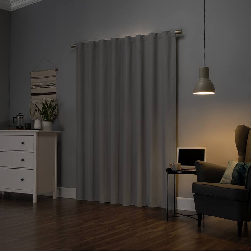 Sun Zero Cyrus Thermal Total Blackout Back Tab Curtain Panel, Single Panel