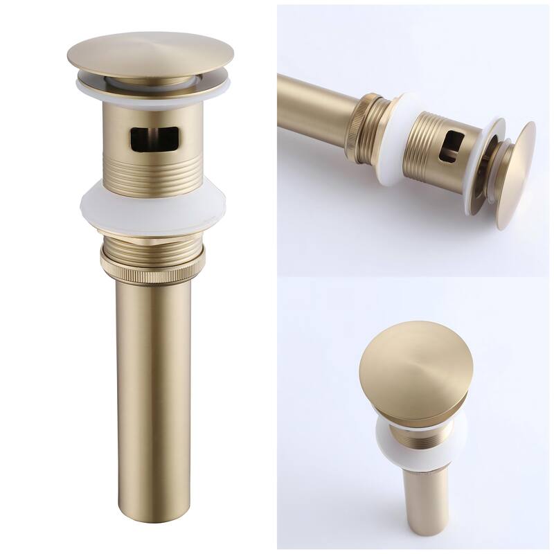 Modland Widespread 3-Hole Bathroom Faucet, 500K Cycle Ceramic Cartridge, 360 Swivel Spout & CEC Certified (Black/Gold/Nickel)