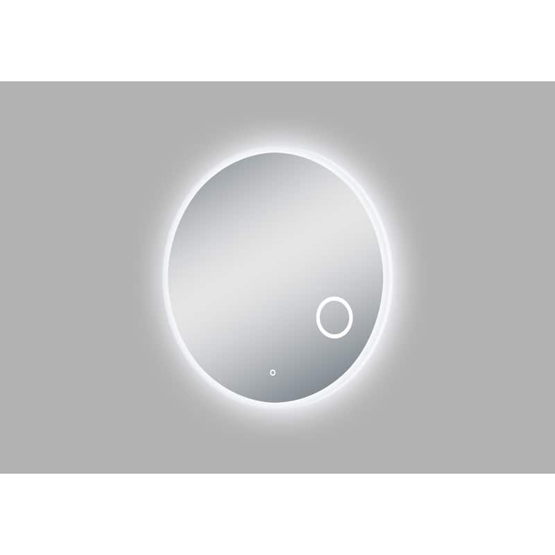 Miseno MM3636LEDCIRMAG Apollo 36" Diameter Circular Glass Frameless - Mirrored