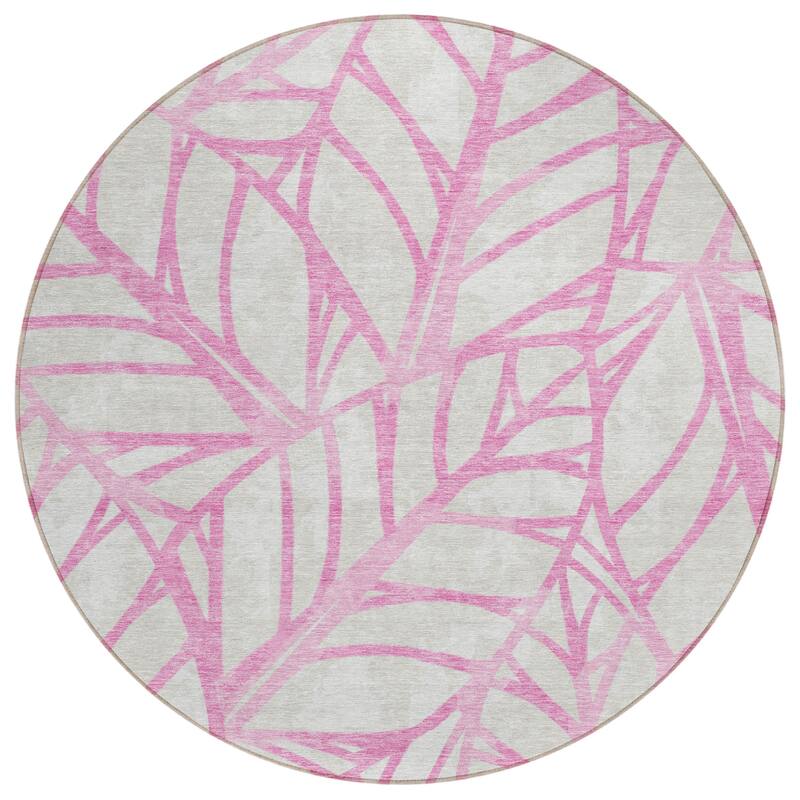 Machine Washable Indoor/ Outdoor Chantille Modern Palms Rug