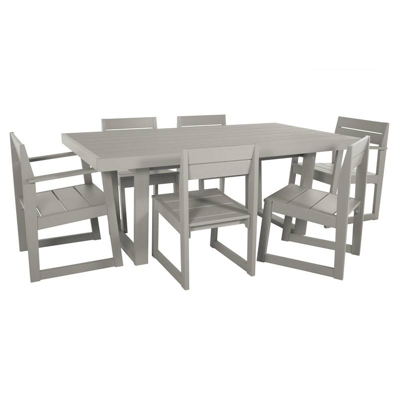 Haven Modern 7-Piece Outdoor Dining Set - Cove Gray