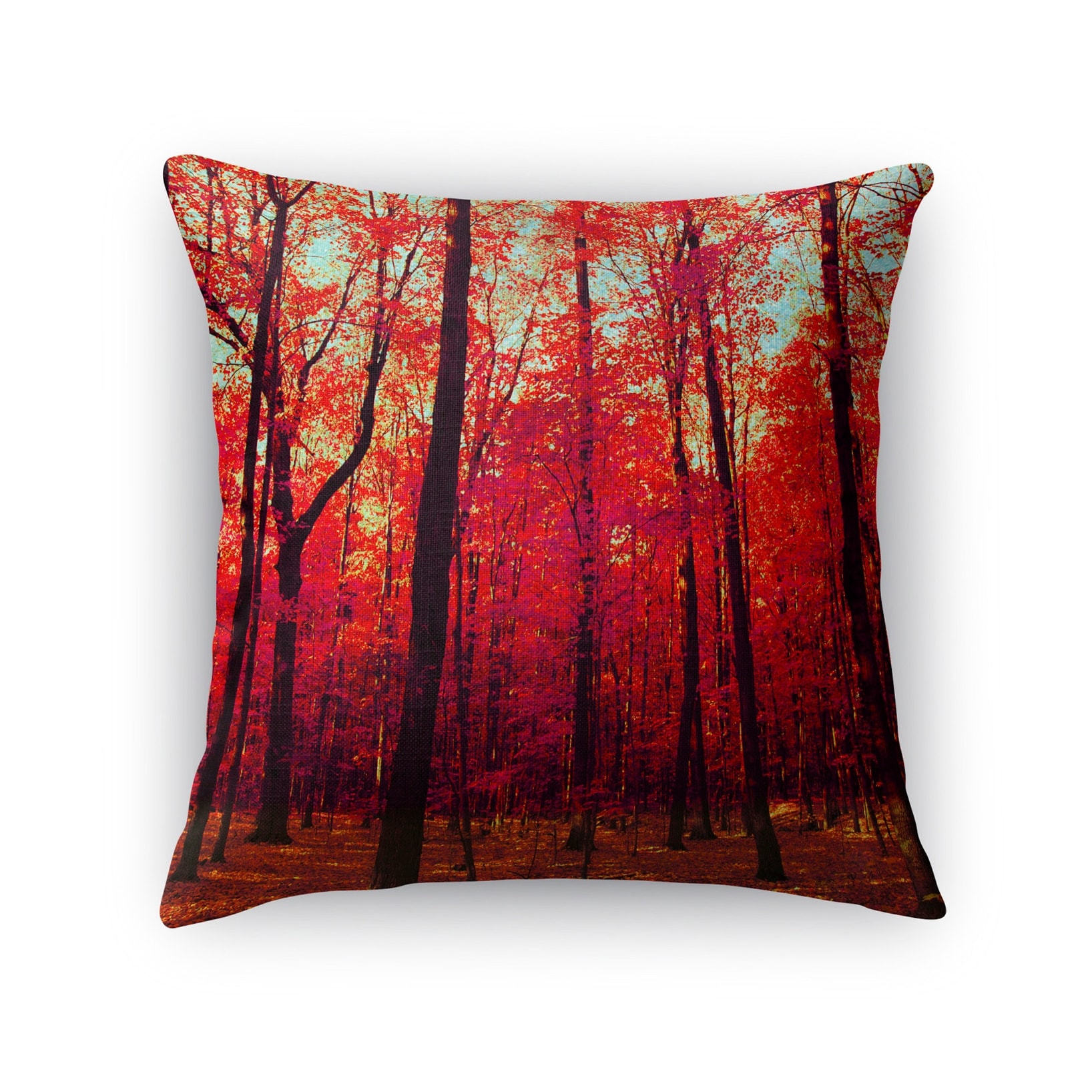 Kavka Designs Red Blue Brown The True North Accent Pillow With Insert Overstock 16936936