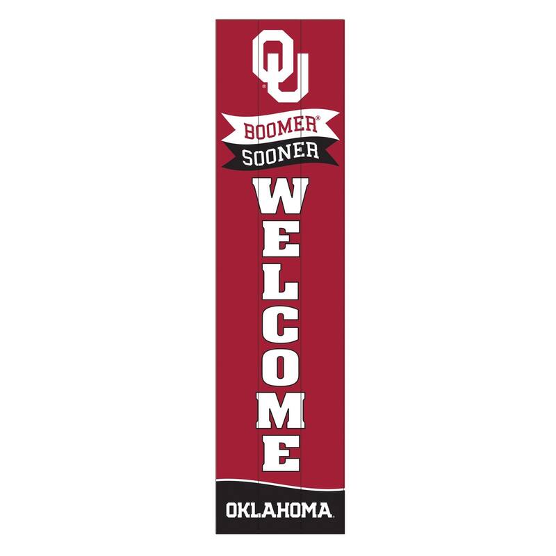 47" Porch Leaner Welcome Wall Sign, University of Oklahoma