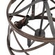 preview thumbnail 12 of 16, Modern Farmhouse 4-Light Drum Chandelier Wood Grain Lights for Dining Room - D15.5" x H76"
