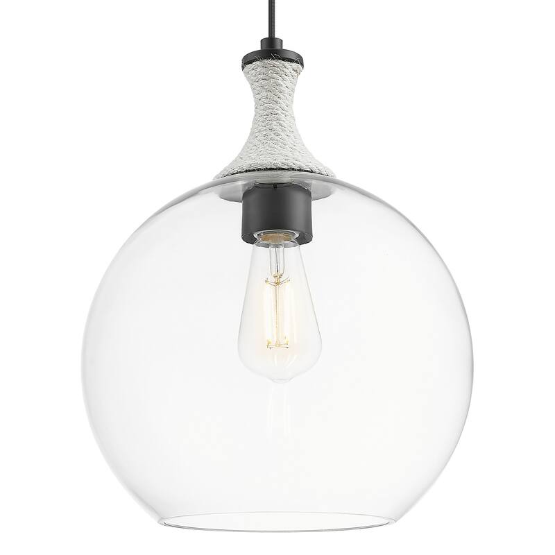 Innovations Lighting 415-1PR-G122-12 Astor 12" Wide Rope Detailed Cord - Matte Black