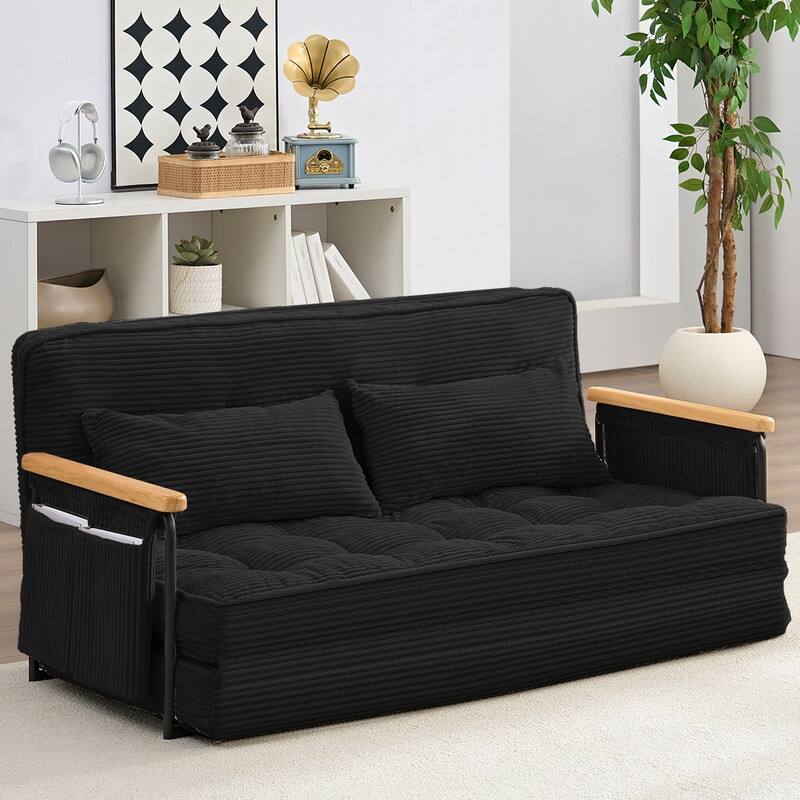 Mixoy Muti-Functional Folding Floor Sofa Bed,3-Seater,2-Seater,1-Seater Lazy Futon Sofa with 6 Position Adjustable Backrest
