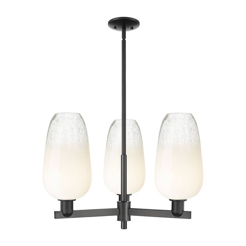 Innovations Lighting Downtown Urban - Brookhaven Flute - 3 Light 18" Stem Hung Chandelier