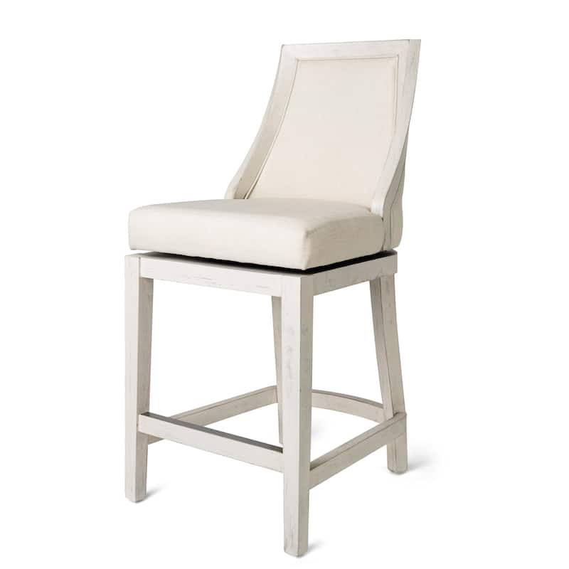 Maven Lane Vienna Swivel Kitchen Stool - White Oak - Counter Height