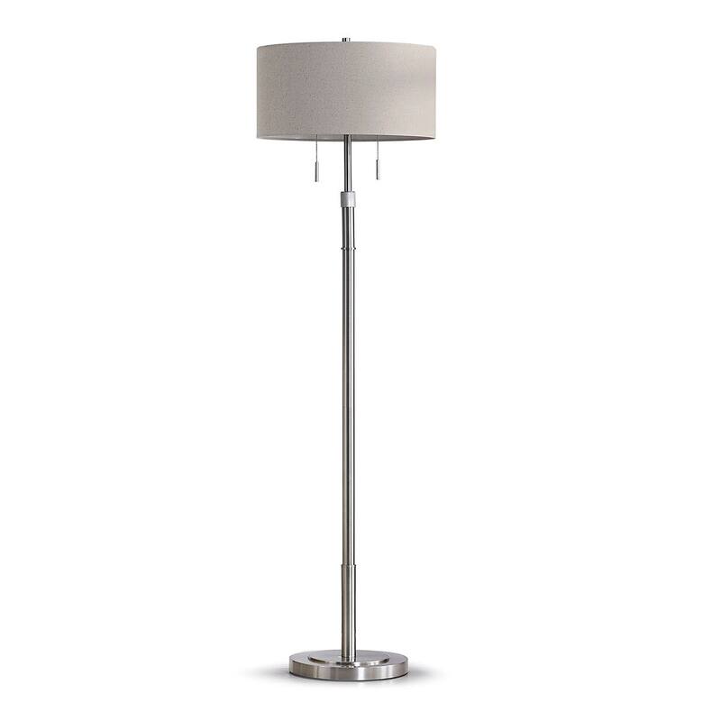 The Grande 55"~66"H Adjustable Floor Lamp_Brushed Nickel