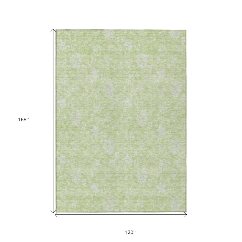 HomeRoots Floral Transitional Rectangle Outdoor Rug