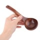 preview thumbnail 3 of 1, Wood Porridge Dumplings Soup Mixing Spoon Ladle Brown 18cm Length - 7" x 2.4" x 1"(L*W*H)
