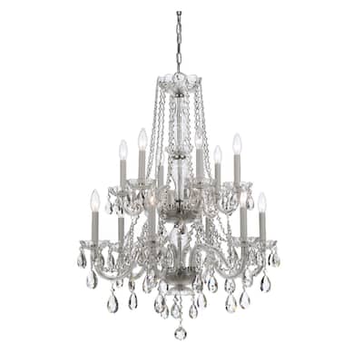 Crystorama Lighting Group Traditional Crystal 12 Light 26" Wide