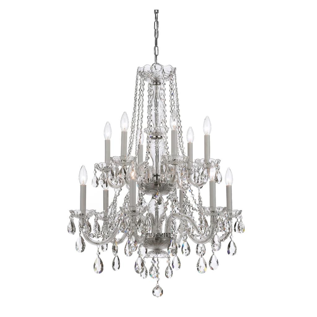 Crystorama Lighting Group Traditional Crystal 12 Light 26" Wide