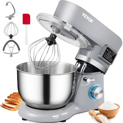 660W Electric Dough Mixer with 5.8 Qt Stainless Steel Bowl