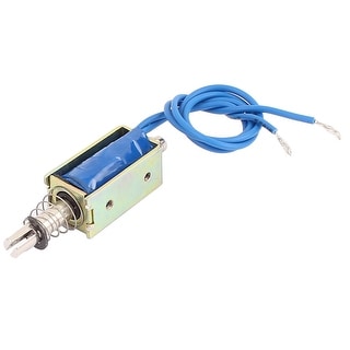 DEVMO JF-0530B DC12V 300mA 5N//10mm Pull-Push-Type DC Solenoid Electromagnet