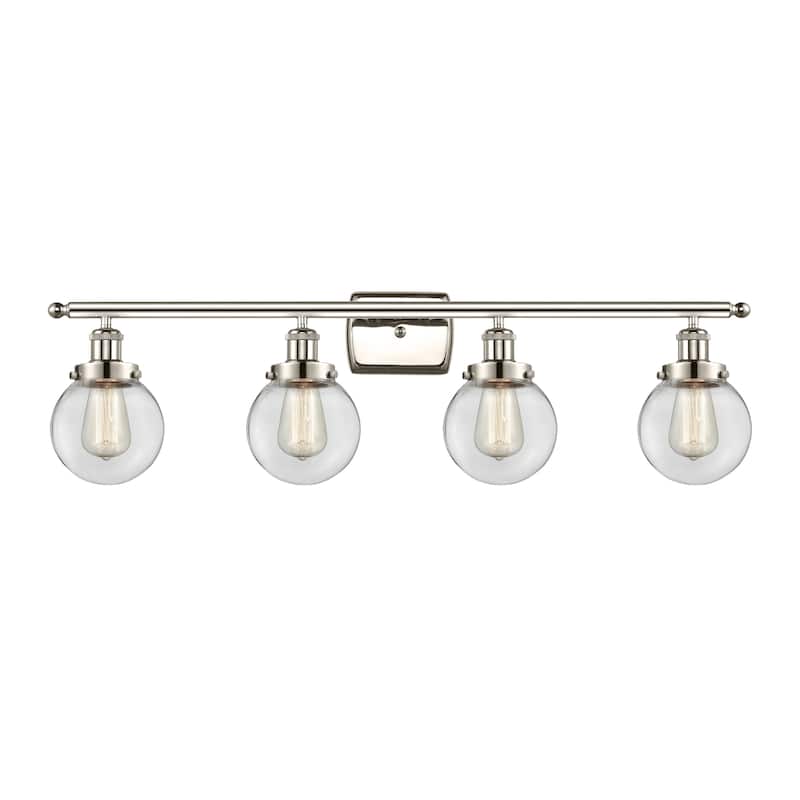 Innovations Lighting Ballston Urban Beacon - 4 Light 36" Bath Vanity Light - Clear/Polished Nickel Finish