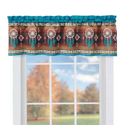 Southwest Dreamcatcher Printed Window Valance - 58" WIDE