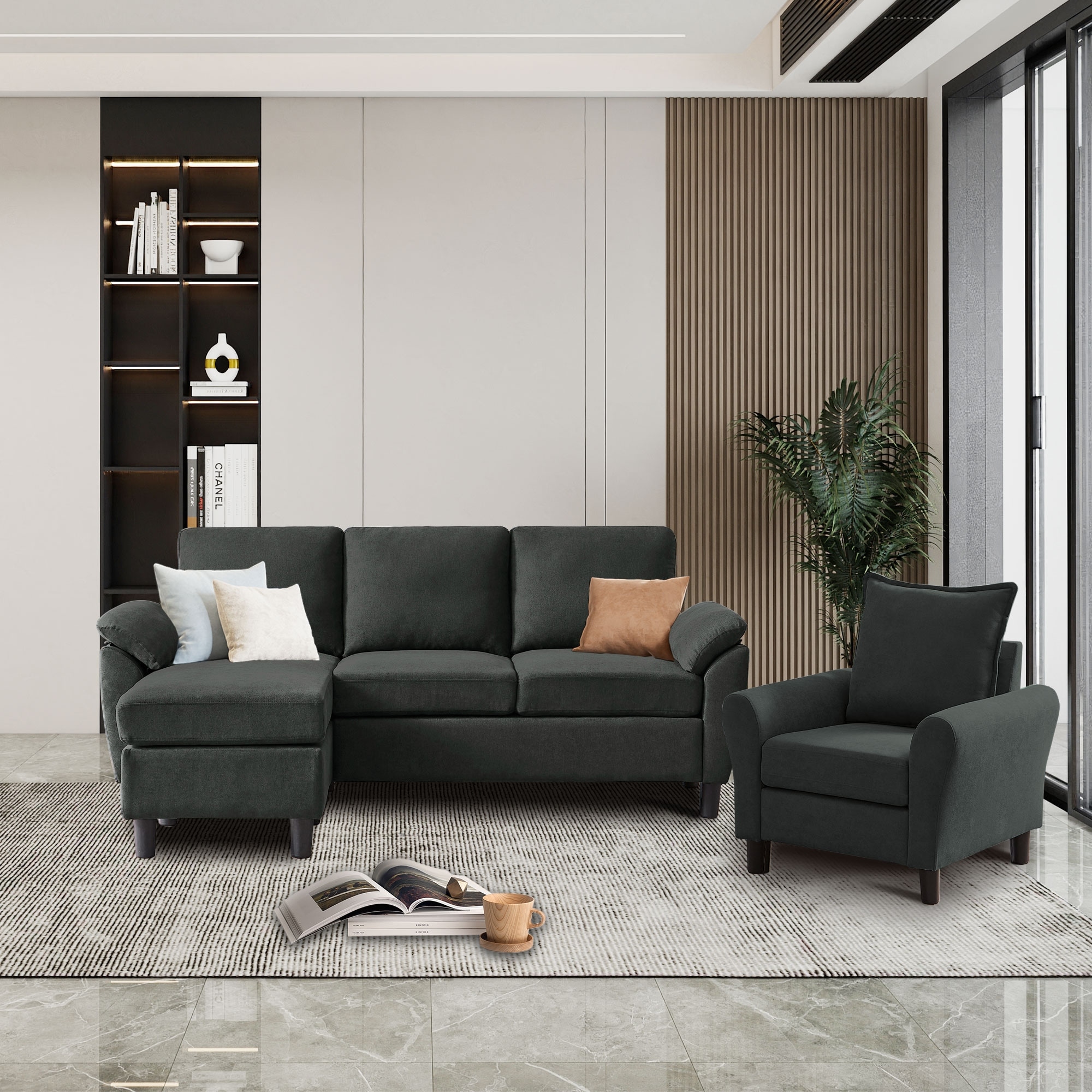 Couch with matching best sale chair and ottoman
