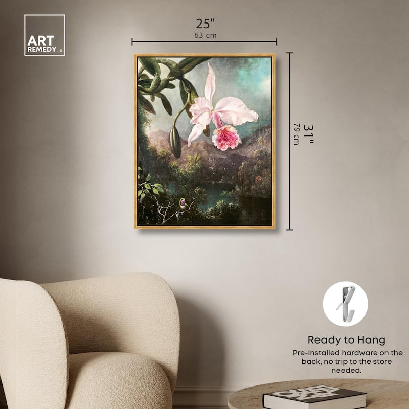 Orchid Blossoms 1873 Canvas by Art Remedy