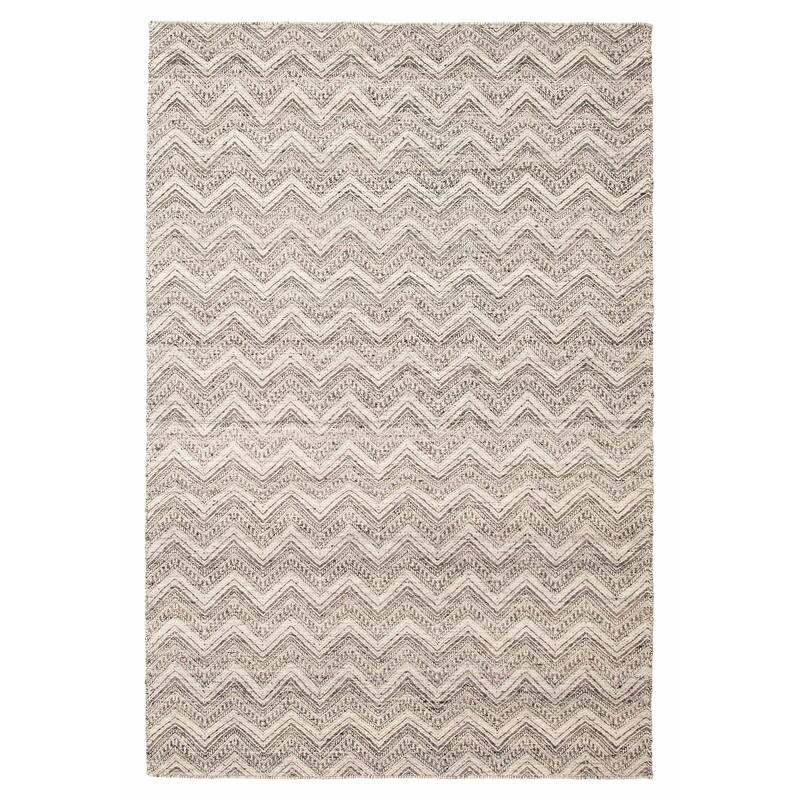 ECARPETGALLERY Hand Tufted Timeless Khaki Wool Rug - 5'3 x 7'11 - Khaki - 5'3 x 7'11