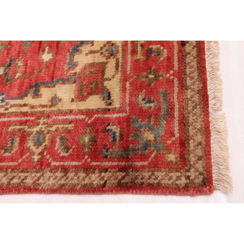 ECARPETGALLERY Hand-knotted Jules Serapi Red Wool Rug - 2'6 x 7'11