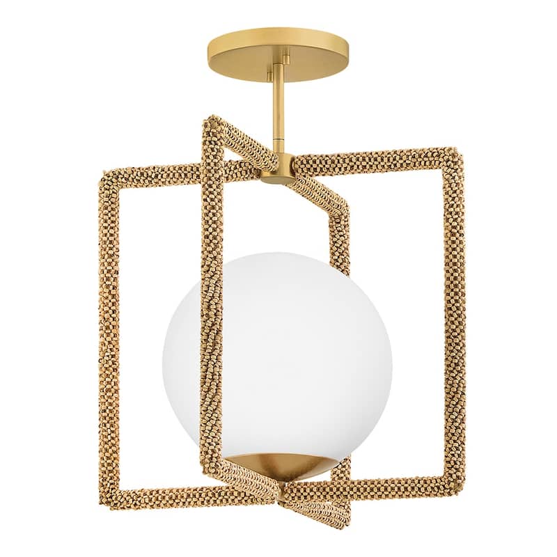 Hinkley Lighting 48511 Keona 16" Wide LED Semi-Flush Globe Ceiling