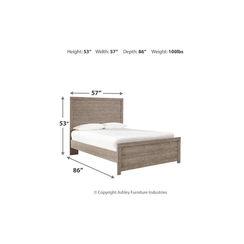 Signature Design by Ashley Balnain Grey Panel Bed