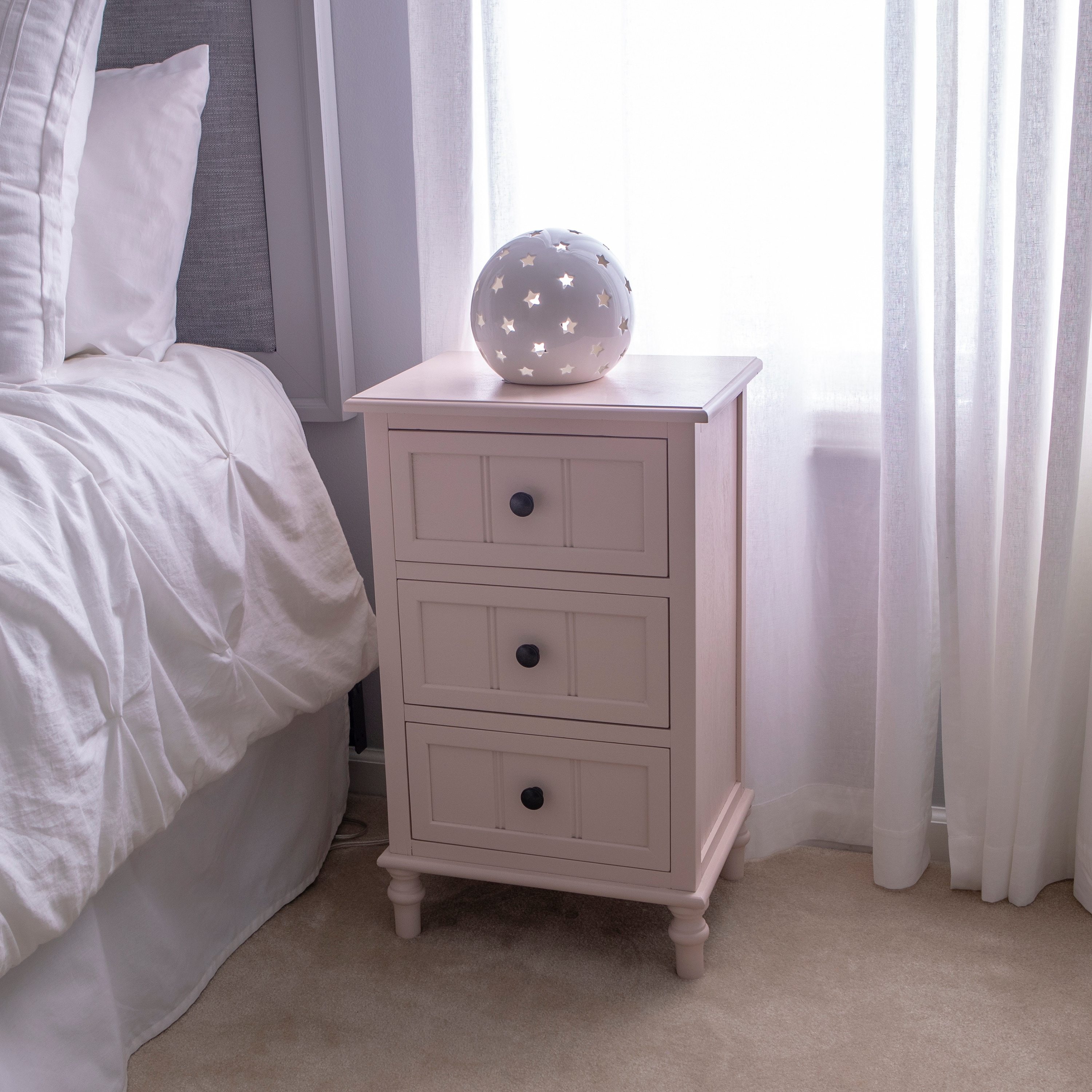 Copper grove hoxie three drawer accent table cheap