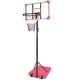 preview thumbnail 10 of 35, Adjustable Basketball Hoop for Teens, Portable Basketball Goal with 28" Backboard and Wheels, Indoor Outdoor Use Red