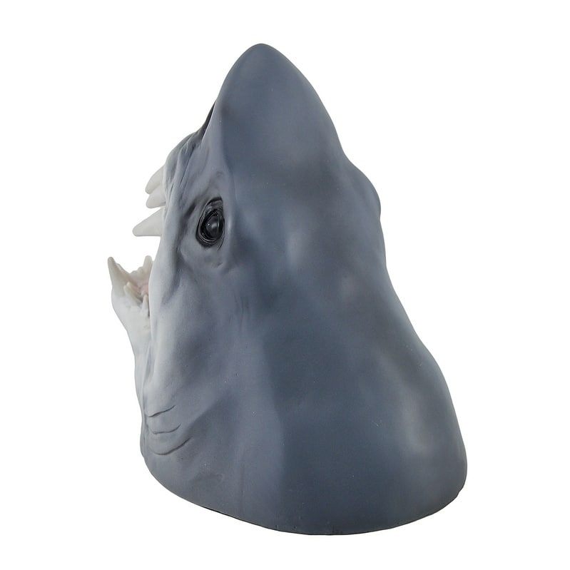 Parched Predator Imitation Shark Head Wine Bottle Holder - 9 X 6.25 X 9 inches