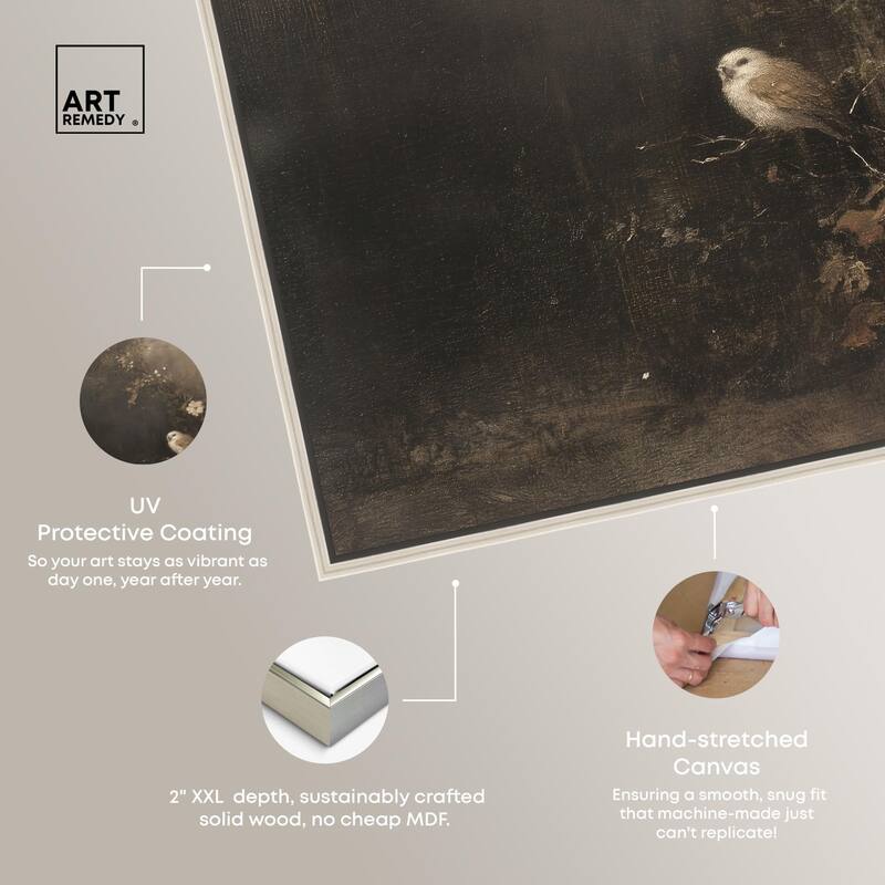Owl in the Shadows II Canvas by Art Remedy