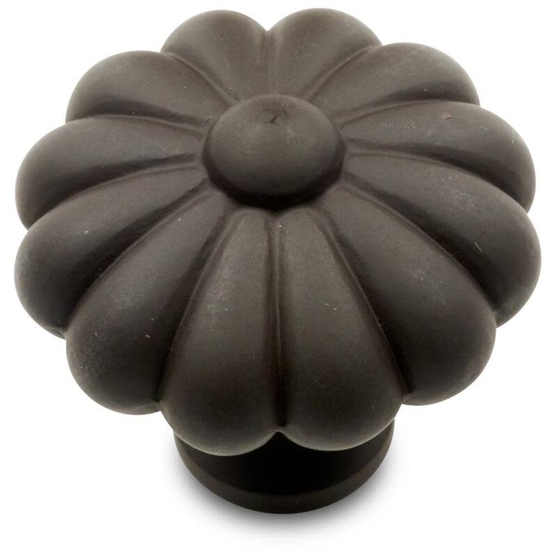 RK International CK 3248 Large Melon 1-1/2" Solid Metal Flower - Oil Rubbed Bronze