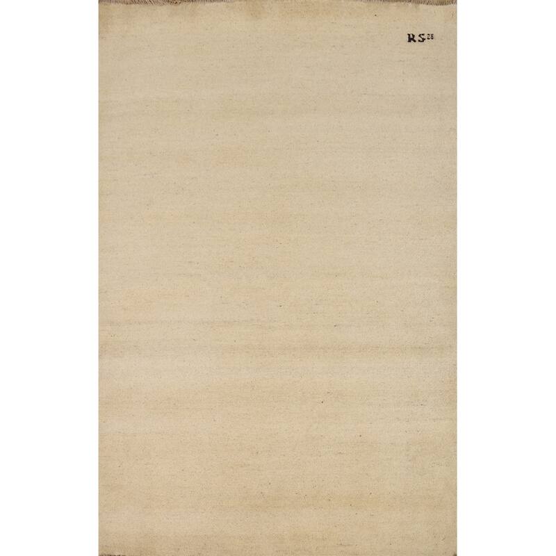 Gabbeh Modern Rug Handmade Contemporary Wool Carpet - 4'0"x 5'11"