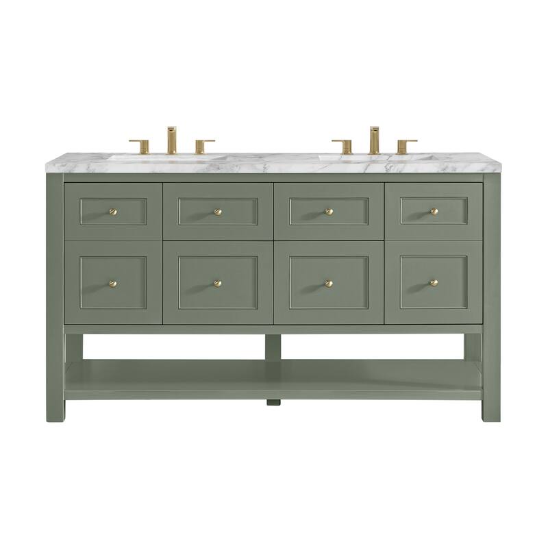 Breckenridge 60" Double Vanity, Smokey Celadon - 60D