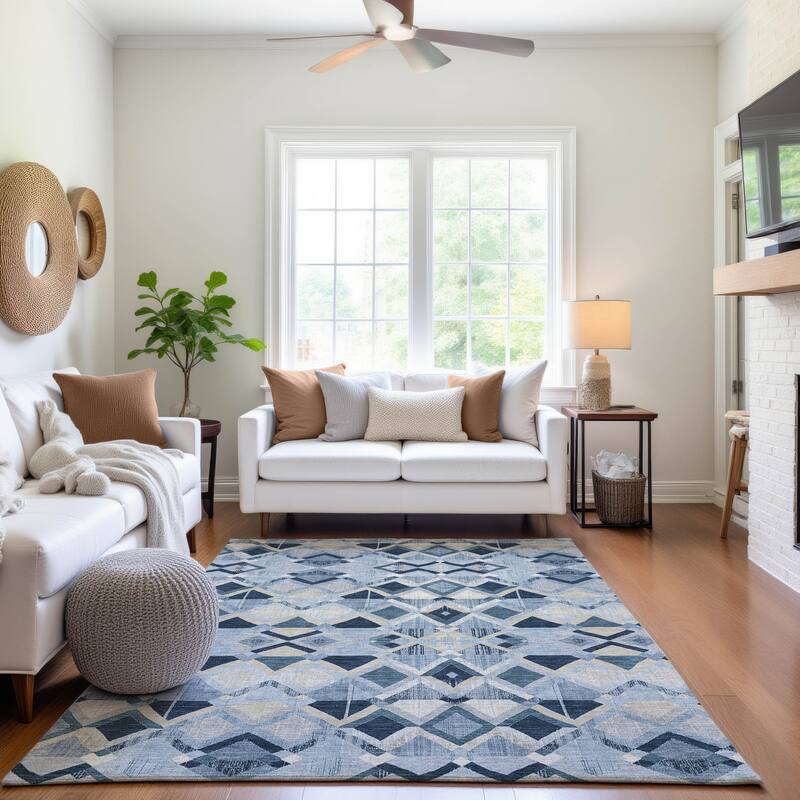 Premium Washable Super Soft Boho Geo Mayfield Rug