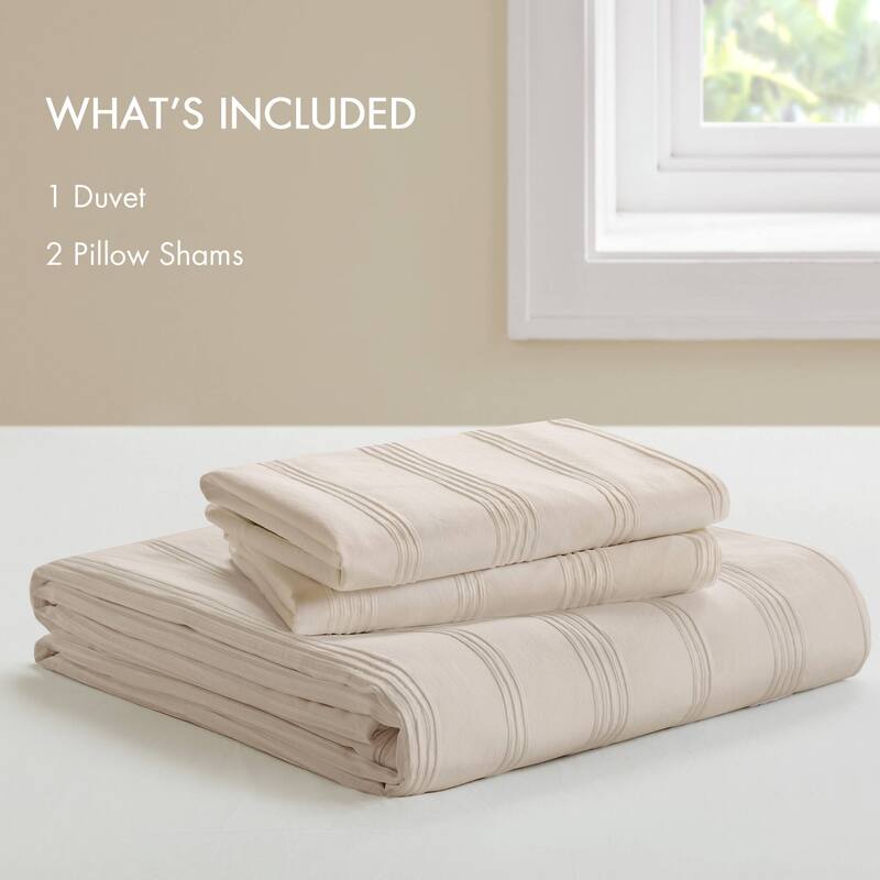 Chelsea Square Logan Woven Striped Duvet Set