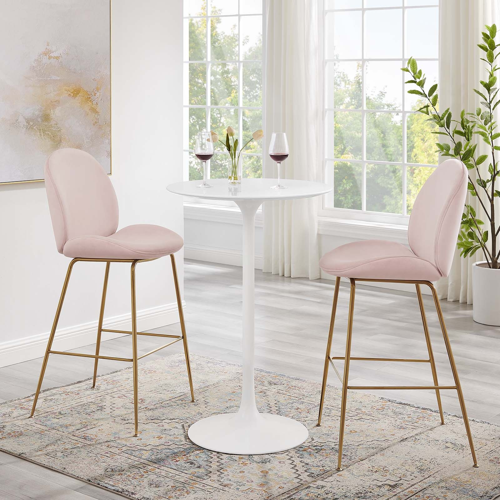 Bar table best sale and stools white