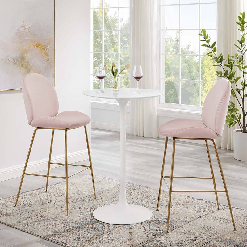 Lippa 28" Round Bar Table - White