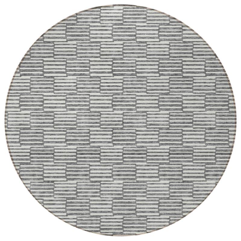 HomeRoots Geometric Transitional Rectangle Outdoor Rug