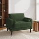 preview thumbnail 6 of 77, 62.5'' W Corduroy Couch Upholstered Square Arm Sofa Green/ Armchair