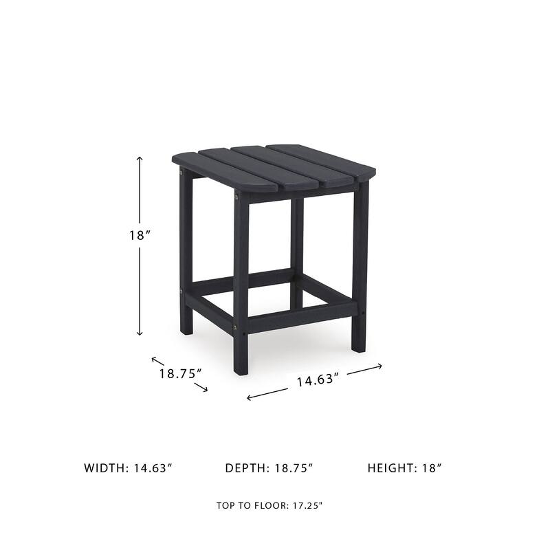 Signature Design by Ashley Sundown Treasure Black End Table - 15" W x 18.88" D x 18" H