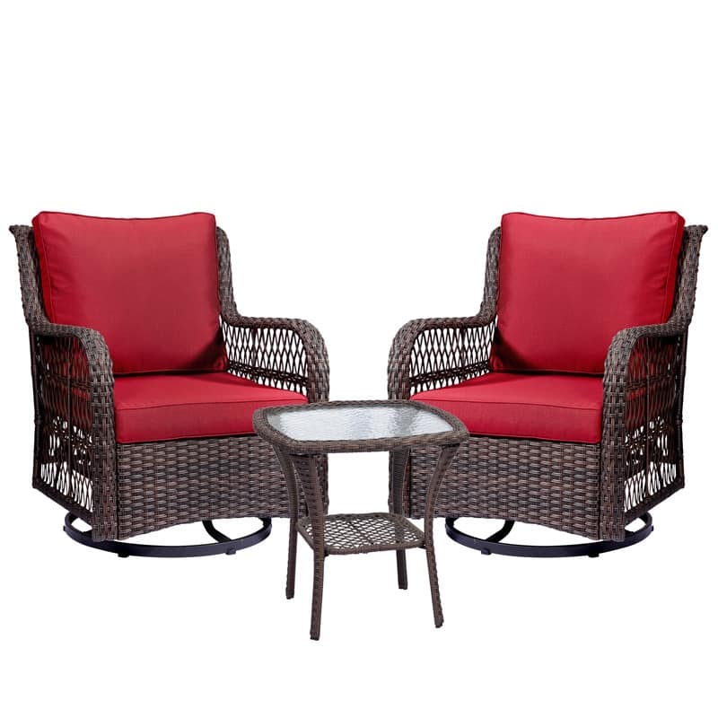 Rattan swivel chair