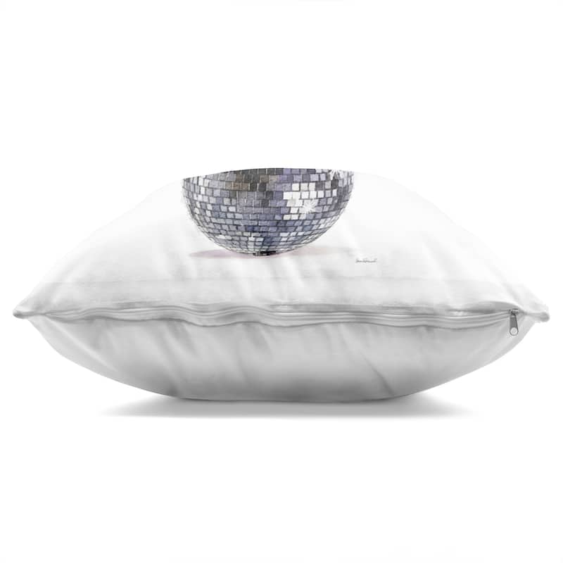 Stupell Bear Balancing on Disco Ball Decorative Printed Throw Pillow Design by Amanda Greenwood