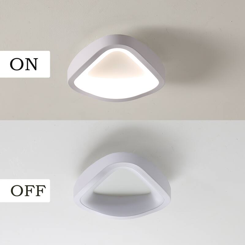 Verona Modern LED Flush Mount Ceiling Light , 8-Inches