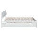 preview thumbnail 9 of 9, Classic Full Size Bed with Twin Size Trundle Bed Frame and 2 Drawers for Kids Teens Adults Space-Saving, Easy Assembly, White