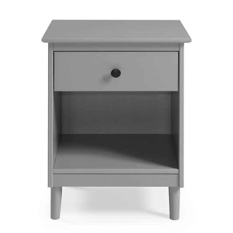 Walker Edison Bullrushes 1-drawer Solid Wood Nightstand