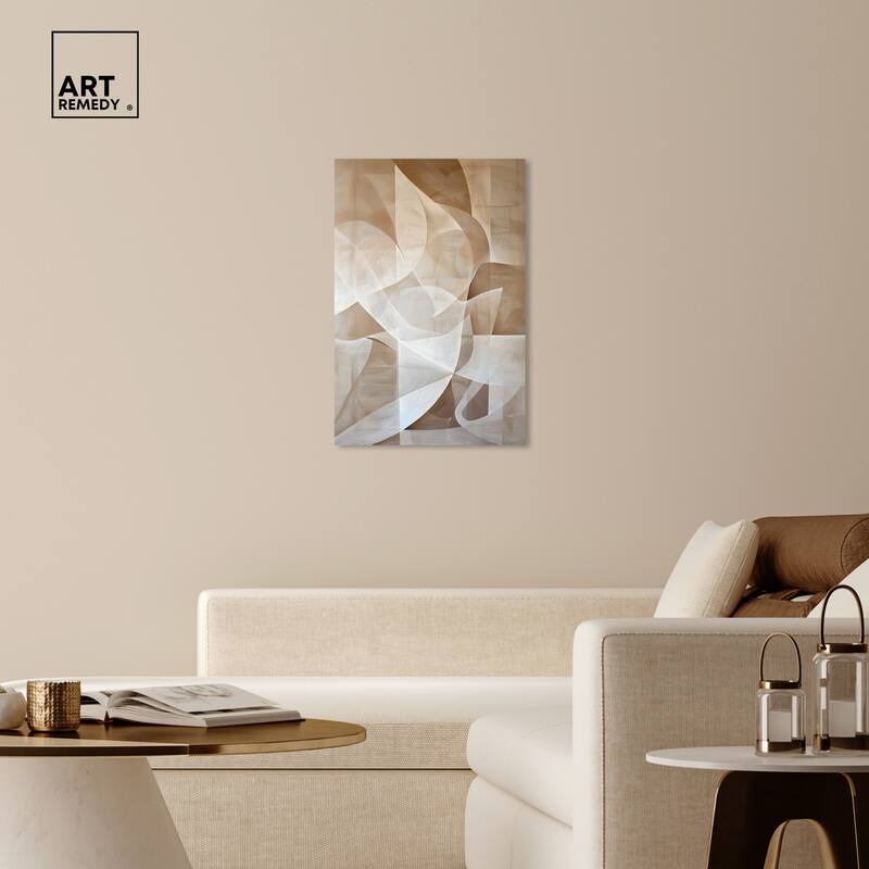 Art Remedy Scattered Thoughts Gallery Wrapped Abstract Shapes 1 Piece Canvas Wall Art