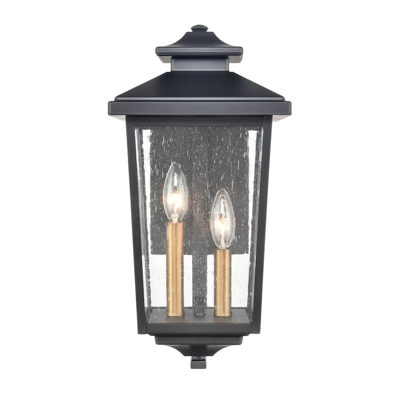 Millennium Lighting Eldrink Outdoor Wall Sconce in Powder Coat Black - 17 Inch